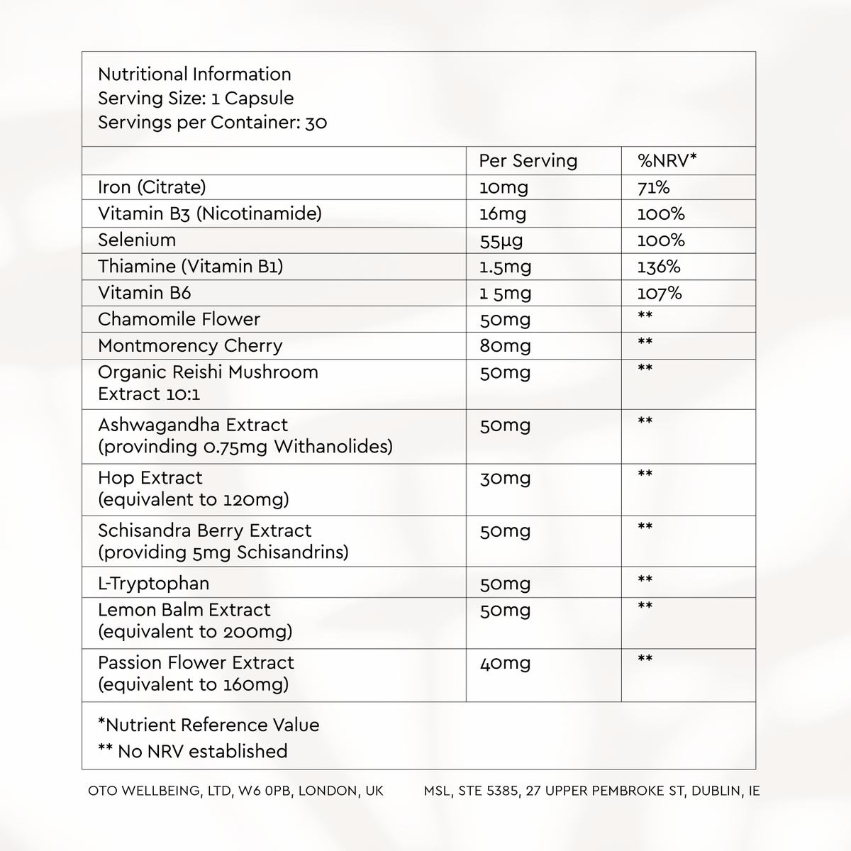 Discover the Night Time Complex, a natural sleep supplement with 9 nootropics and adaptogens for deeper rest. Take one capsule 90 mins before bed.