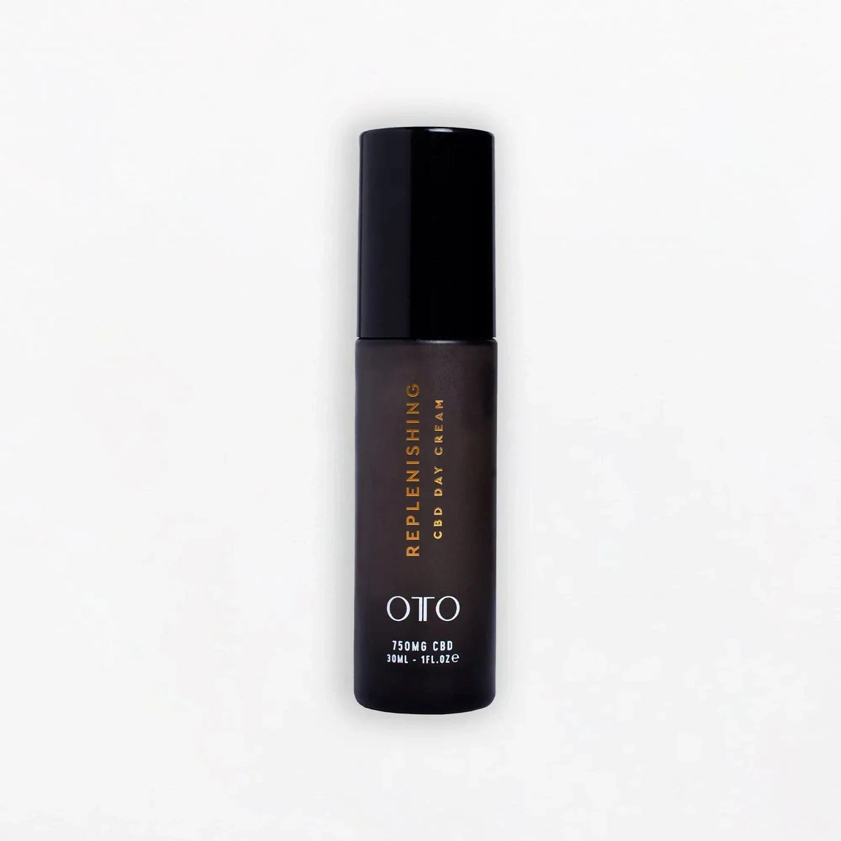 CBD Day Cream - Hydrated Skin | Nourishes &amp; Protects in sleek black 30ml bottle with 750mg CBD by OTO. Ideal for anti-aging and daily hydration.
