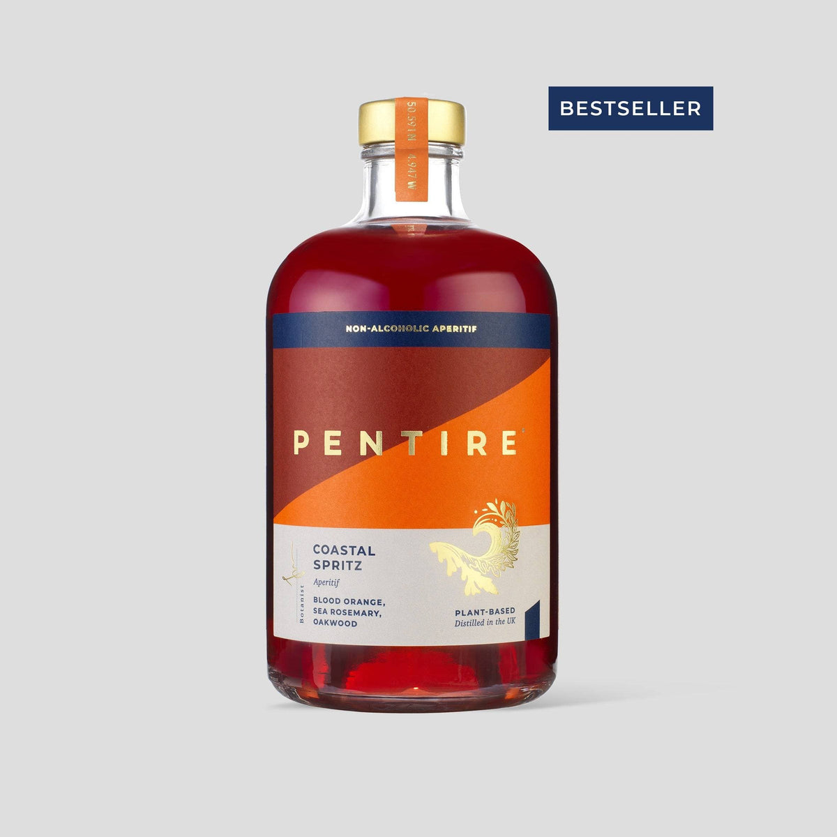 Experience Pentire Coastal Aperitif with sea rosemary and blood orange. Botanical elegance, guilt-free indulgence, discover coastal sophistication.