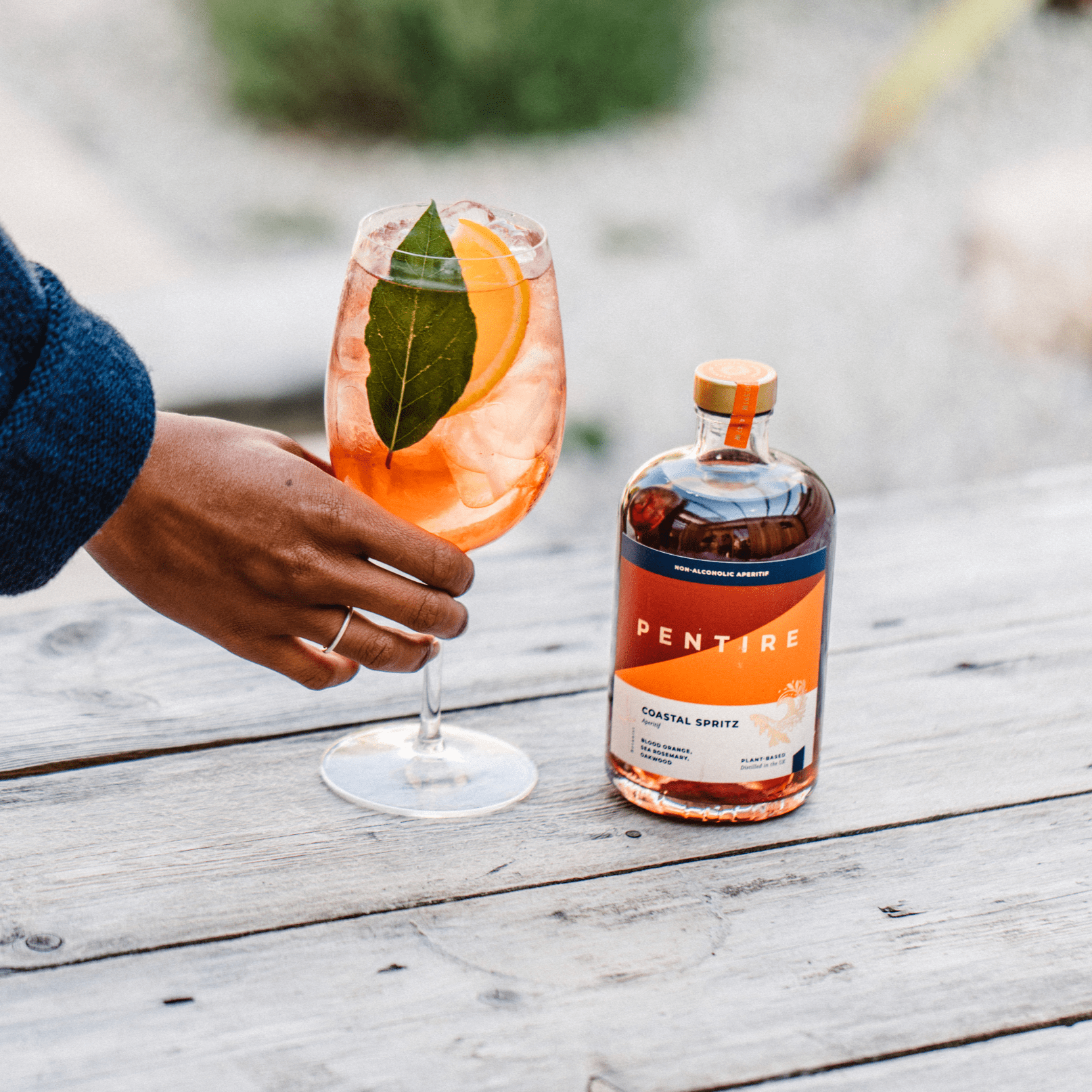 Experience Pentire Coastal Aperitif with sea rosemary and blood orange. Botanical elegance, guilt-free indulgence, discover coastal sophistication.
