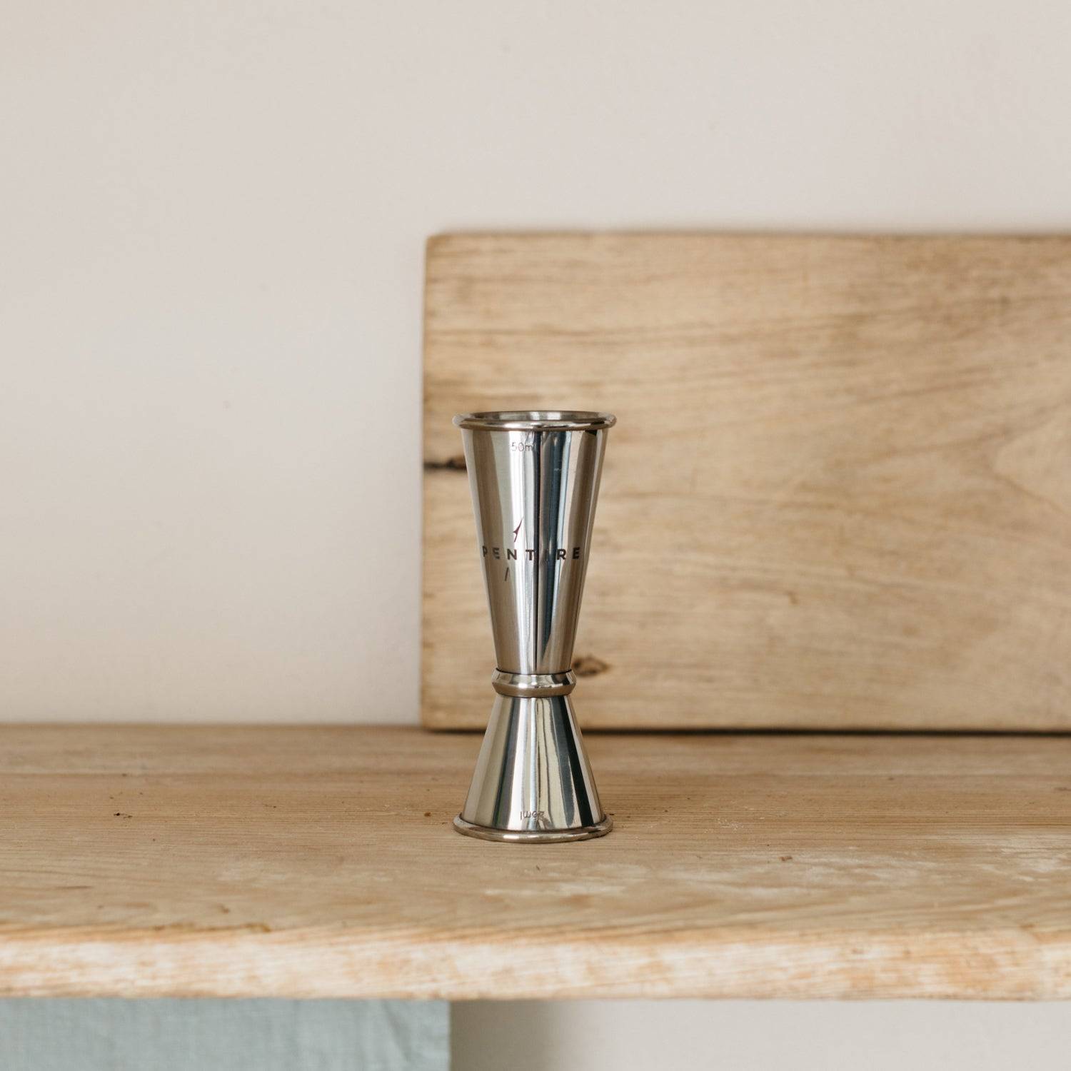 Discover the Pentire Jigger Cocktails Tool for perfectly balanced drinks. Measure easily with its clear markings and enjoy seamless cocktail crafting.