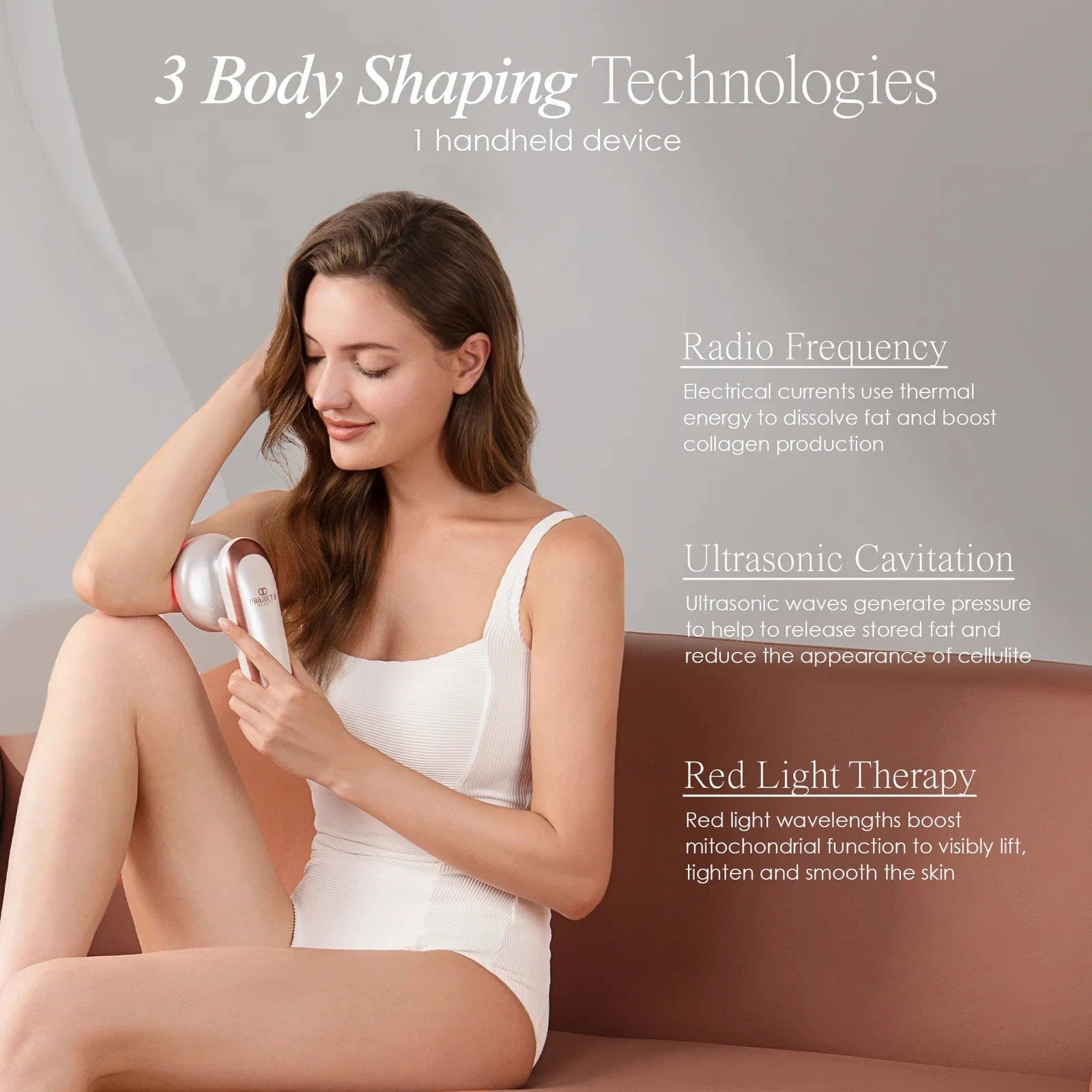 Shop BodySculpt LED RF Beauty System at Reverie Luxe. Tighten skin, reduce wrinkles & sculpt your body with advanced LED & radio frequency technology.