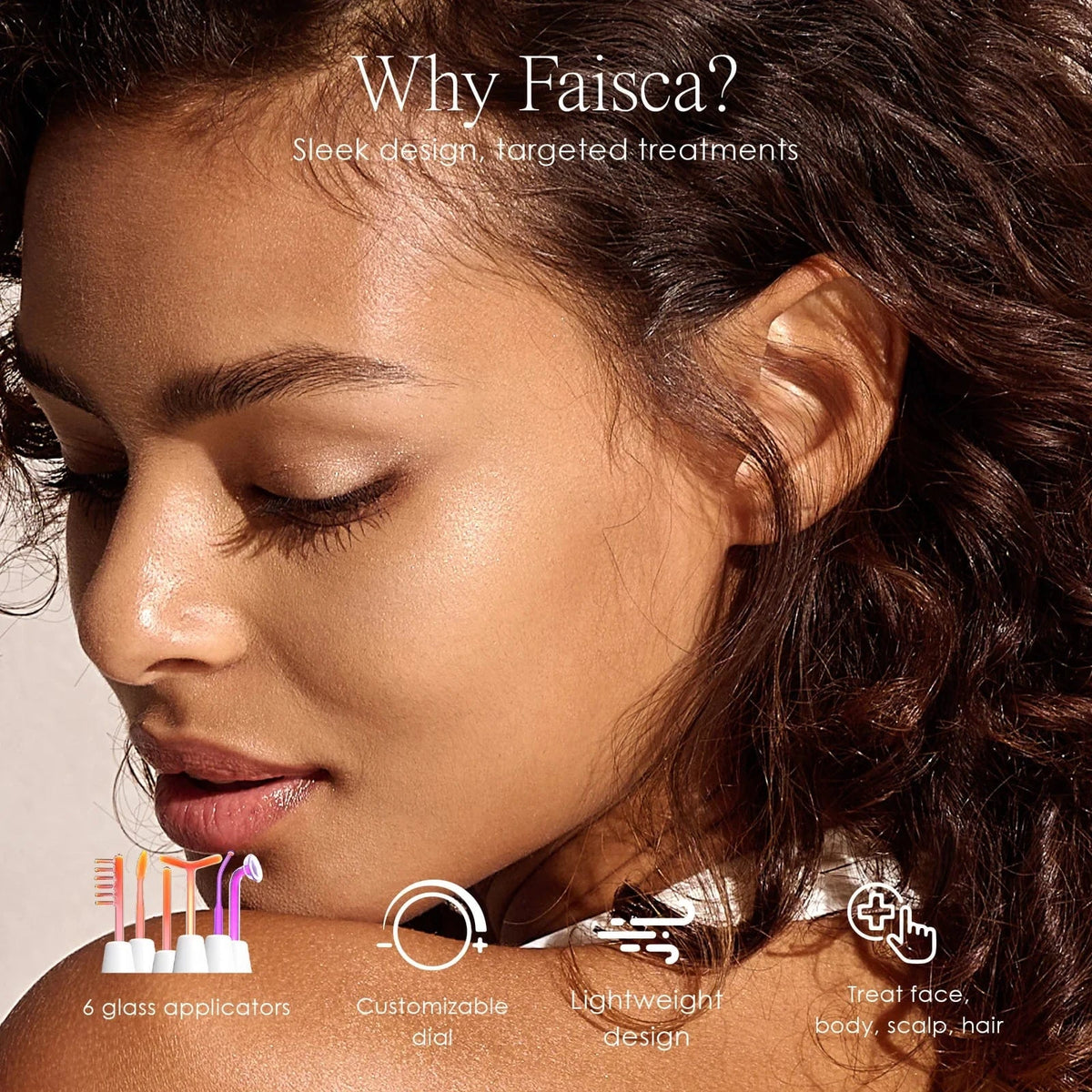 Transform your skincare routine with the Faisca High Frequency Wand Skincare for acne and anti-aging, using neon and argon technology for at-home care.