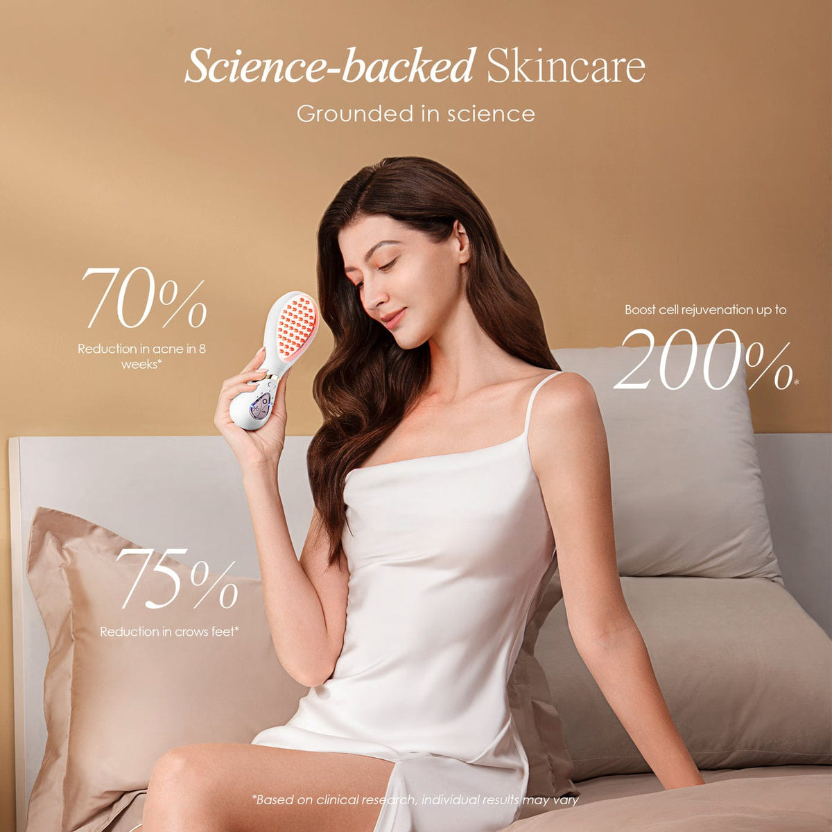 Shop LumaGlow Red & Blue LED Wand for clinical-grade red and blue light therapy at home. Smooth wrinkles, calm acne, boost collagen fast.