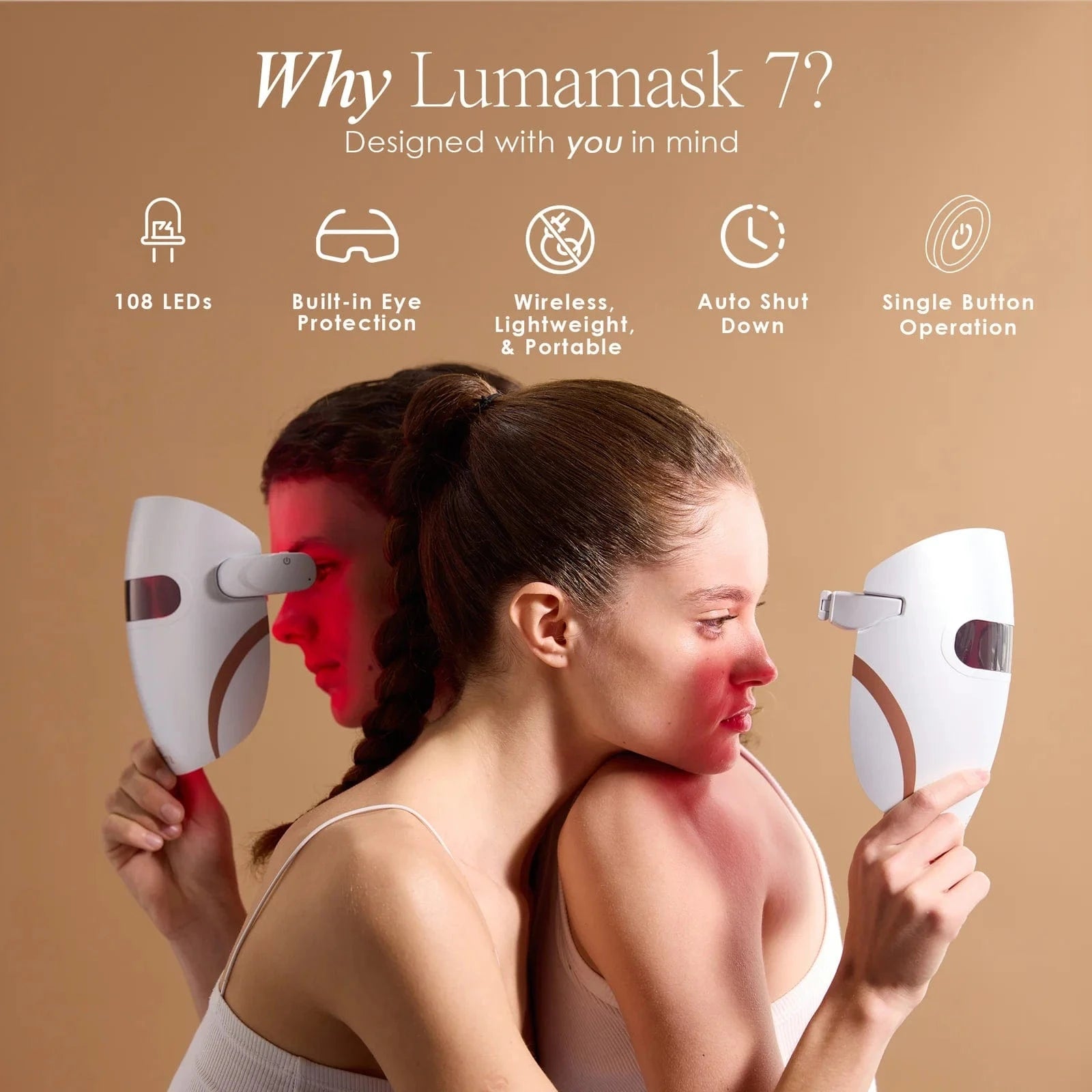 Transform your skin with Lumamask 7 LED Light Therapy Face Mask. Clinically proven light wavelengths target acne, wrinkles & dullness for radiant skin at home.