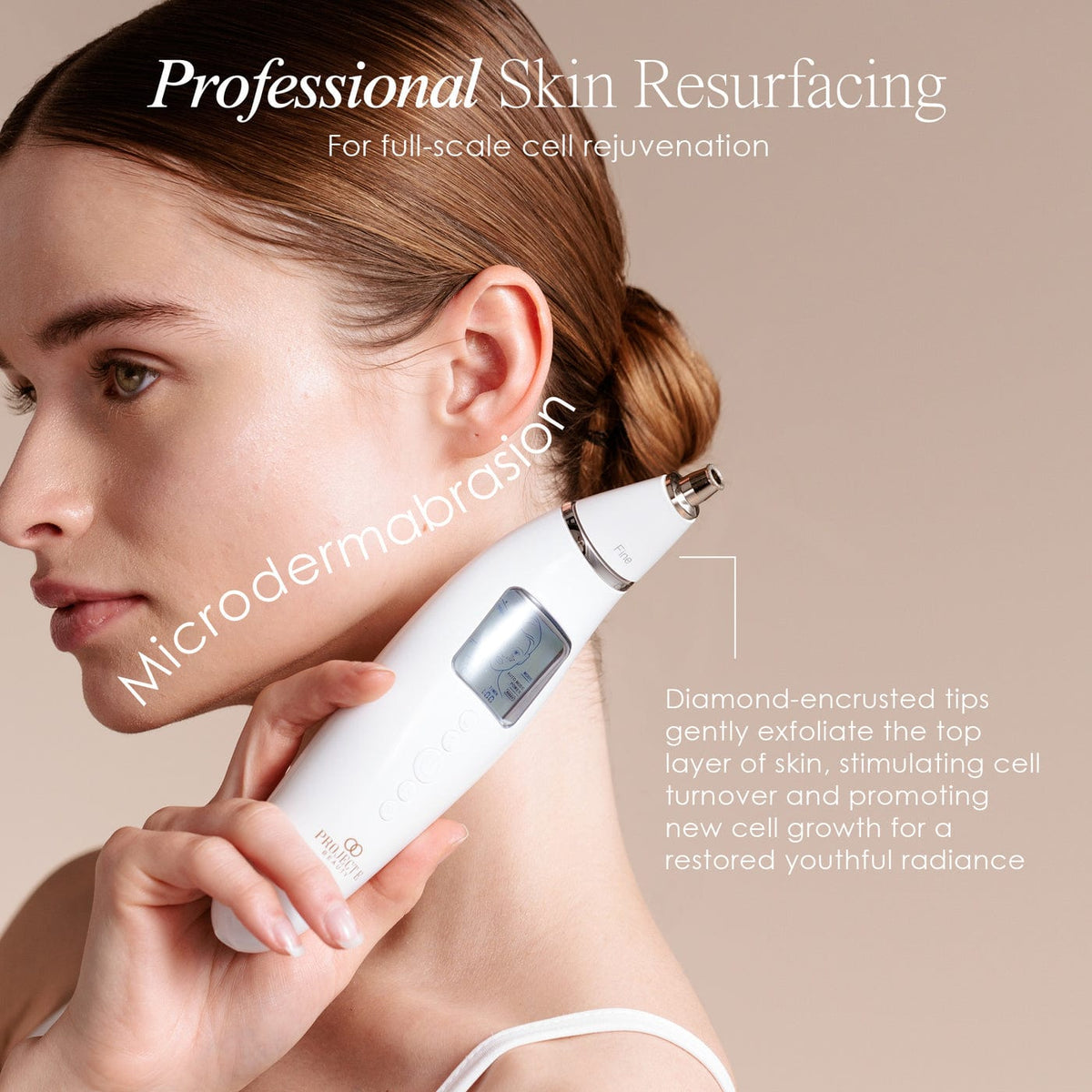 Shop the Reinvo Facial Microdermabrasion Wand for spa-quality exfoliation at home. Reduce fine lines, clear pores & boost skincare absorption fast.