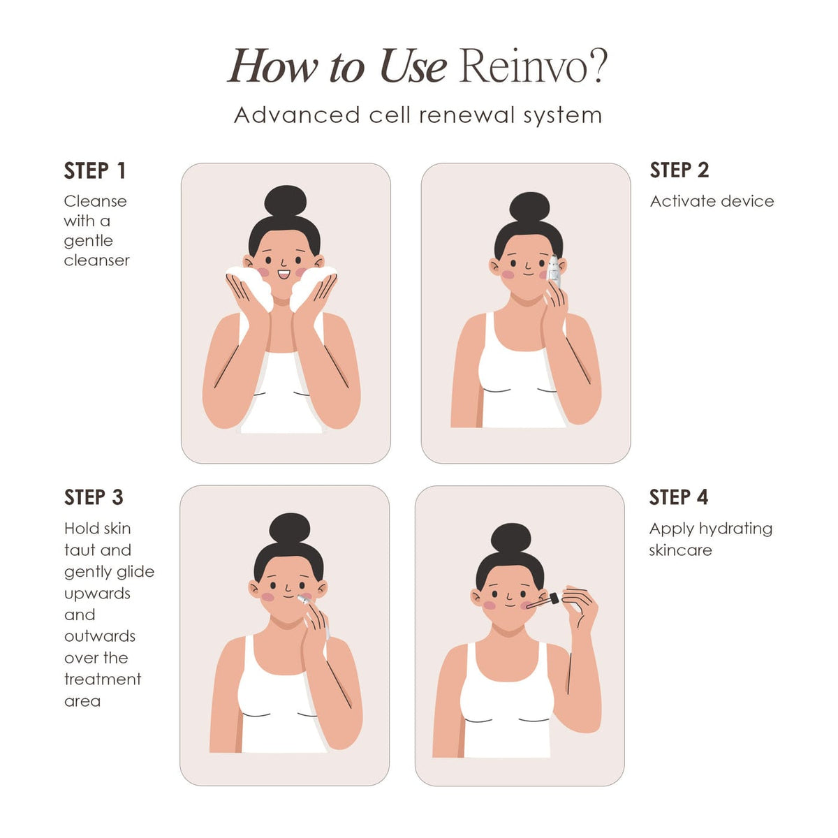 Shop the Reinvo Facial Microdermabrasion Wand for spa-quality exfoliation at home. Reduce fine lines, clear pores & boost skincare absorption fast.