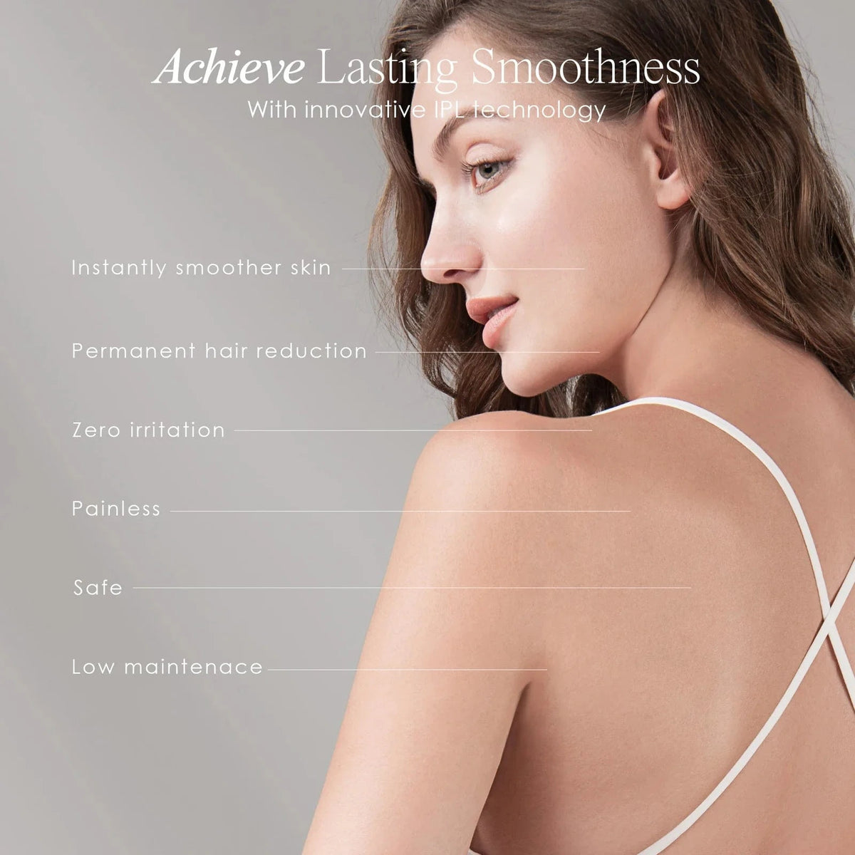 Shop SmoothPro+ IPL Hair Removal Device at Reverie Luxe. Achieve silky-smooth, hair-free skin with safe, painless, and long-lasting IPL technology at home.