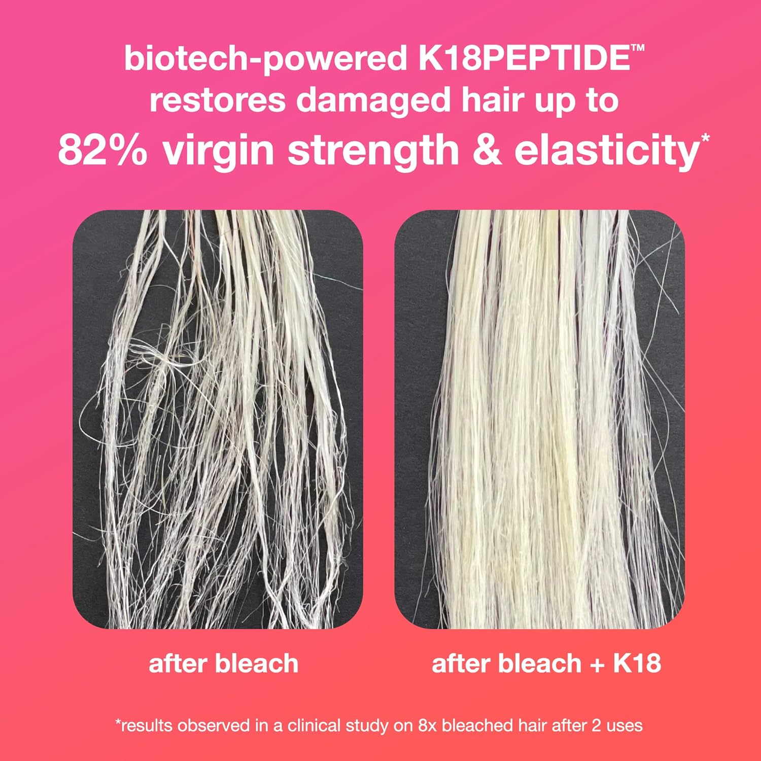 K18 Hair Mask Repair & Restore | Molecular Keratin Care in 50ml bottle with box. Leave-in treatment for damaged, bleached, or chemically treated hair.