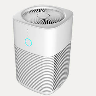 HEALTHY AIR 55 DESKTOP - Air Quality Device with compact design and smart touch control, ideal for small rooms and office desks.