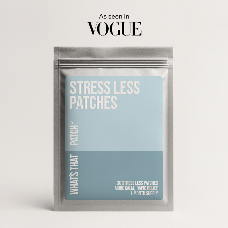 Daily Calm Stress Relief Patches - Inner Peace | 30 Patches in resealable pouch, featured at Vogue Wellness Retreat. Designed for rapid stress relief and daily calm.