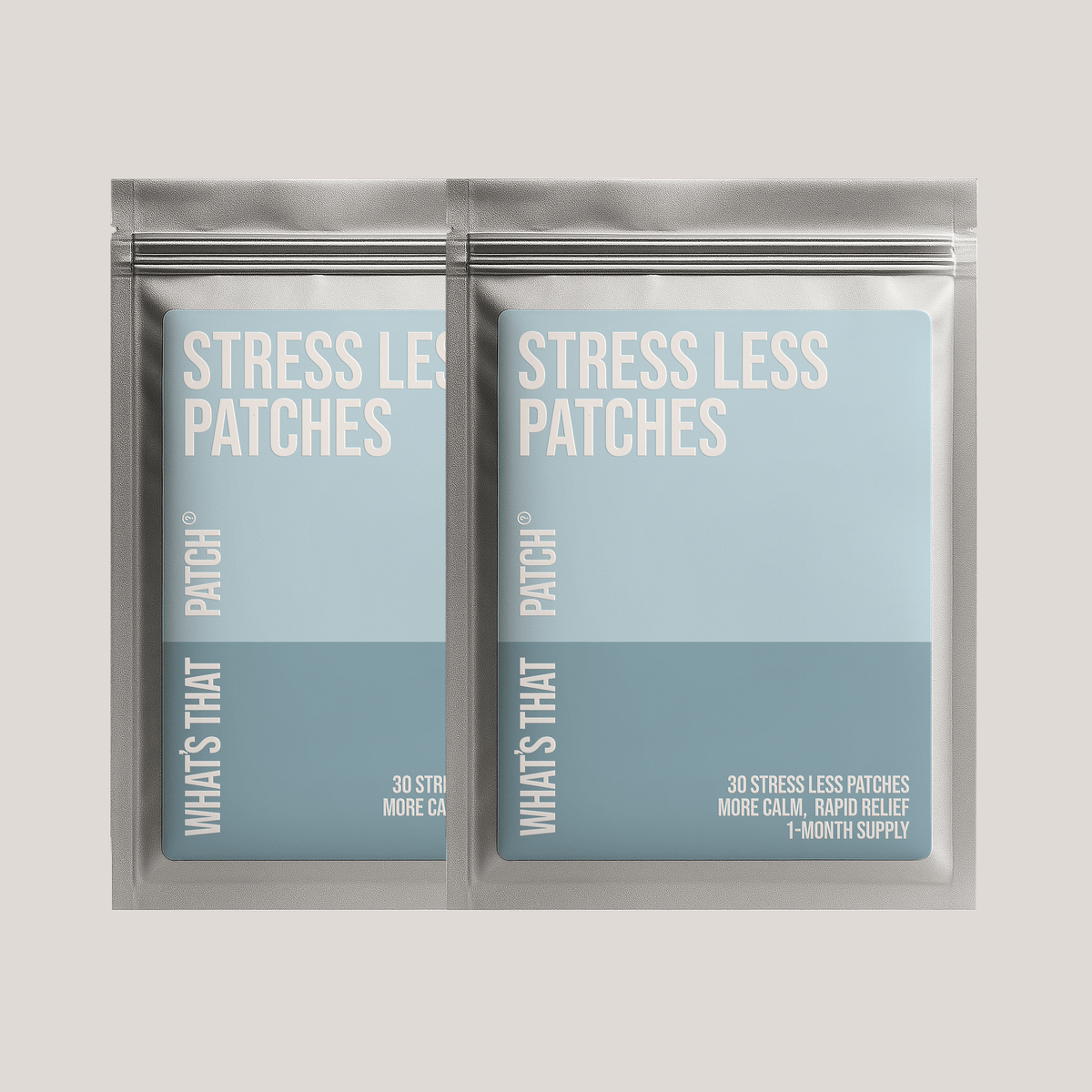 Daily Calm Stress Relief Patches - Inner Peace | 30 Patches in resealable pouch, featured at Vogue Wellness Retreat. Designed for rapid stress relief and daily calm.