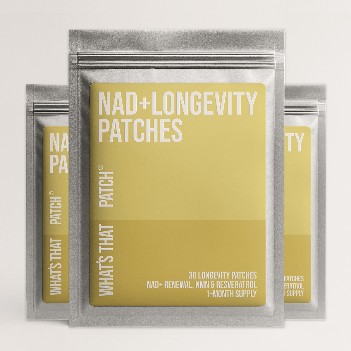 What's That Patch Patch 3 Months NAD+ LONGEVITY PATCHES