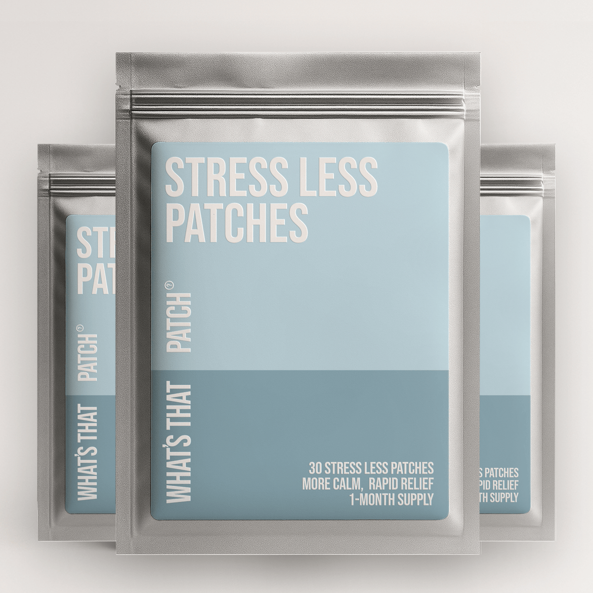Daily Calm Stress Relief Patches - Inner Peace | 30 Patches in resealable pouch, featured at Vogue Wellness Retreat. Designed for rapid stress relief and daily calm.