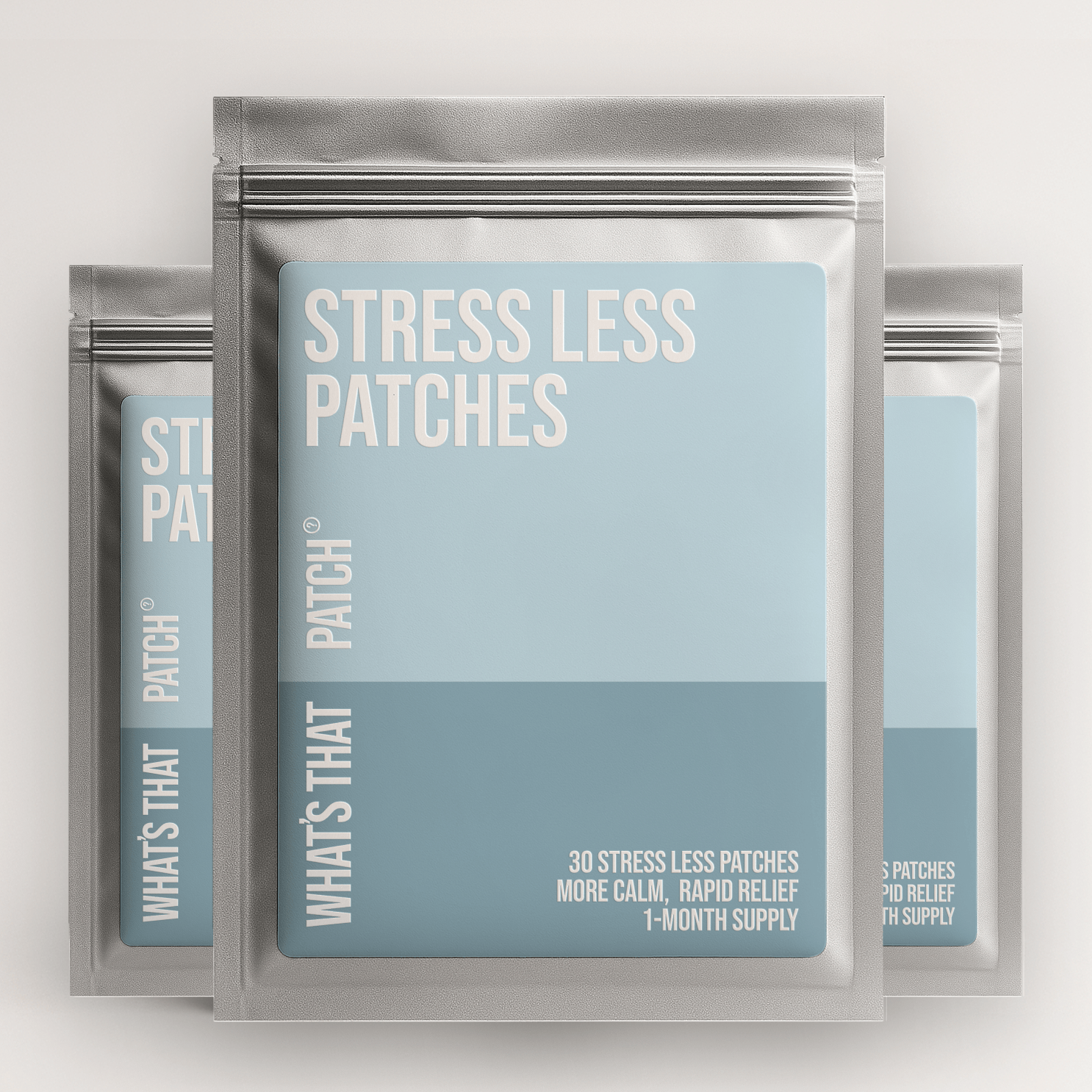 Daily Calm Stress Relief Patches - Inner Peace | 30 Patches in resealable pouch, featured at Vogue Wellness Retreat. Designed for rapid stress relief and daily calm.