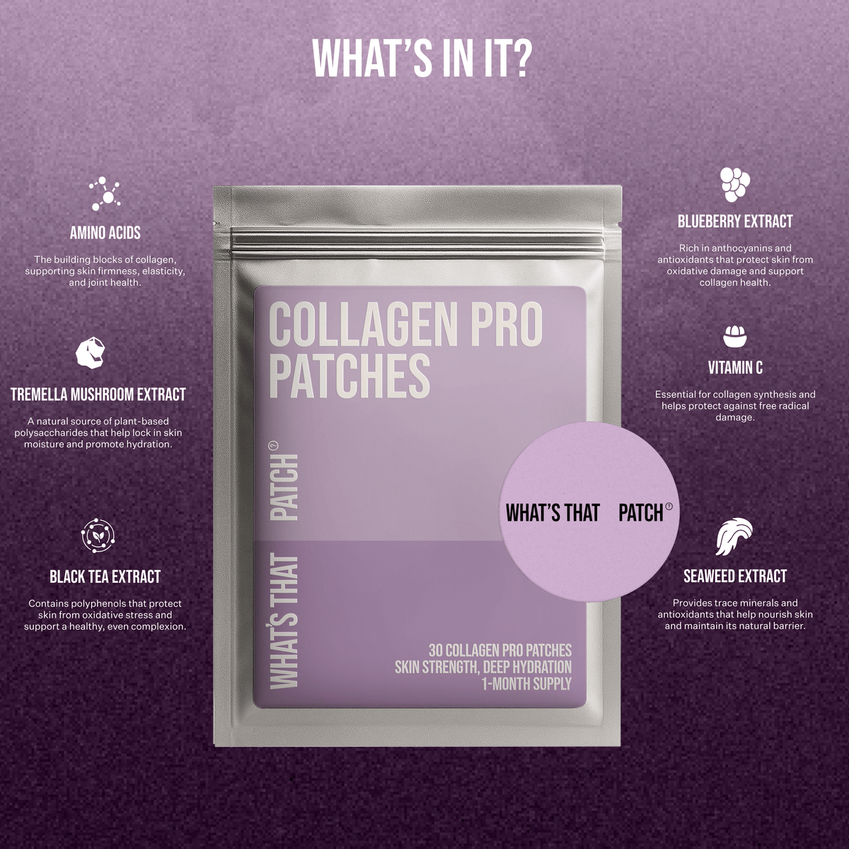 What's That Patch Patch COLLAGEN PRO PATCHES