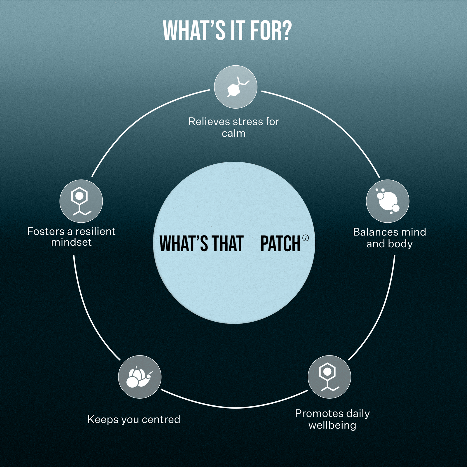 Daily Calm Stress Relief Patches - Inner Peace | 30 Patches in resealable pouch, featured at Vogue Wellness Retreat. Designed for rapid stress relief and daily calm.